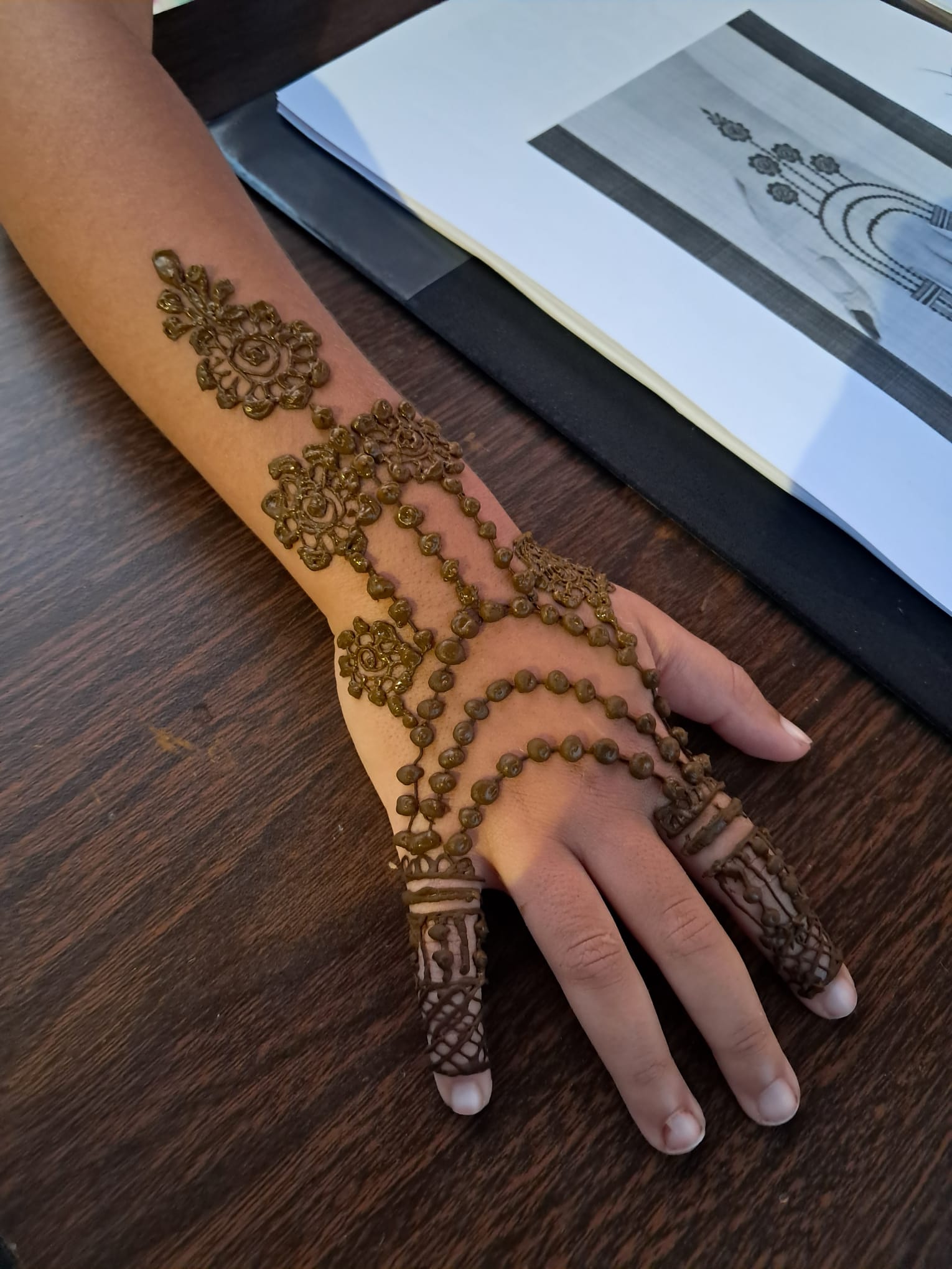 Artzy Henna creative work at a community event